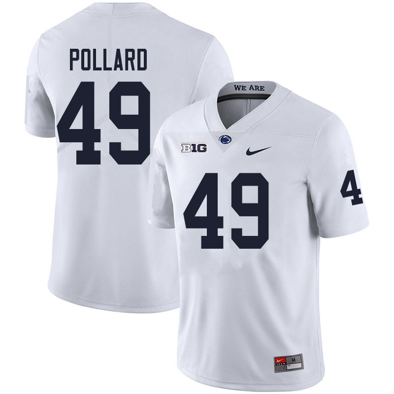 Men #49 Cade Pollard Penn State Nittany Lions College Football Jerseys Sale-White - Click Image to Close